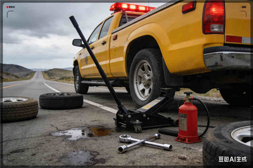 正镶白旗爆胎道路救援-汽车换轮胎